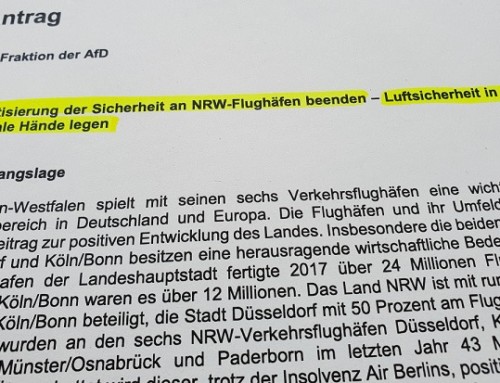 AfD-Fraktion fordert: Luftsicherheit in staatliche Hände legen