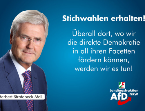 Keine Abschaffung der Stichwahl bei Kommunalwahlen!