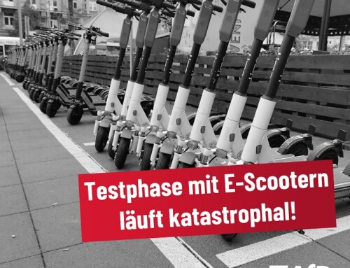 Katastrophale Probephase mit E-Tretrollern