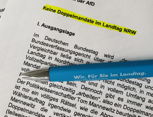 Keine Doppelmandate im Landtag NRW